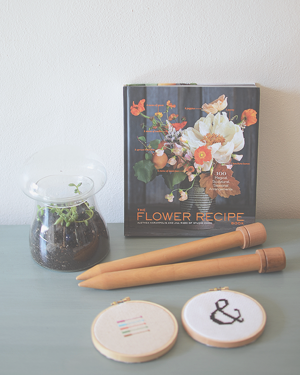 Flower Recipe book and my new terrarium